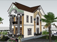 File biệt thự 2 tầng [Model SKetchup ]